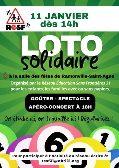 SUD Collectivités Territoriales de la Haute-Garonne : Loto RESF