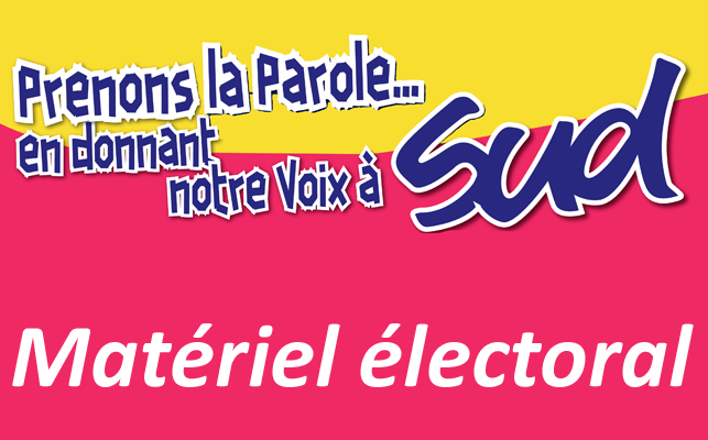 SUD Collectivités Territoriales de la Haute-Garonne : Tracts pour les élections pro du 8 décembre