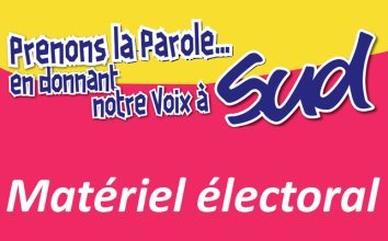 SUD Collectivités Territoriales de la Haute-Garonne : Affiches pour les élections pro du 8 décembre