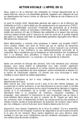 SUD Collectivités Territoriales de la Haute-Garonne : Action sociale : l'appel du 31