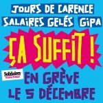 SUD Collectivités Territoriales de la Haute-Garonne : 5 décembre 2024 : Journée de grève et manifestations