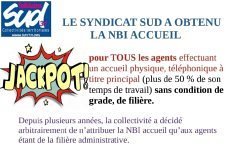 SUD Collectivités Territoriales de la Haute-Garonne : Obtention de la NBI pour les agent.es d'accueils Toulousain.es